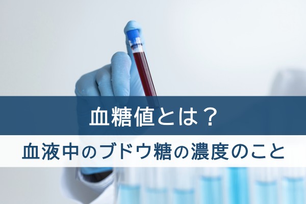 血糖値とは？血液中のブドウ糖の濃度のこと