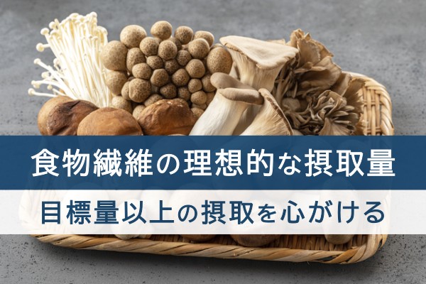 食物繊維の理想的な摂取量。目標量以上の摂取を心がける