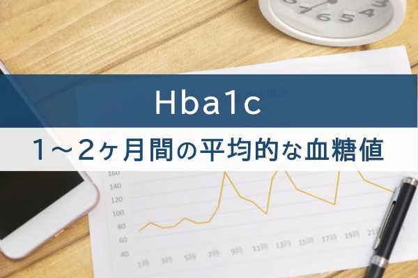 HbA1c。１～２ヵ月間の平均的な血糖値