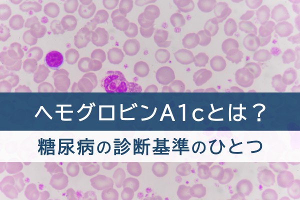 ヘモグロビンA1cとは？糖尿病の判断基準のひとつ