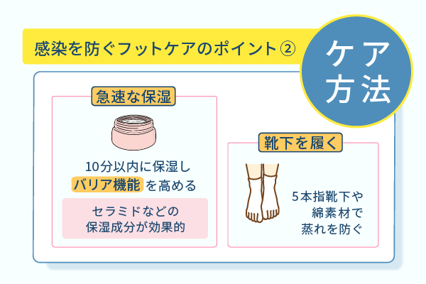 感染を防ぐフットケアのポイント２