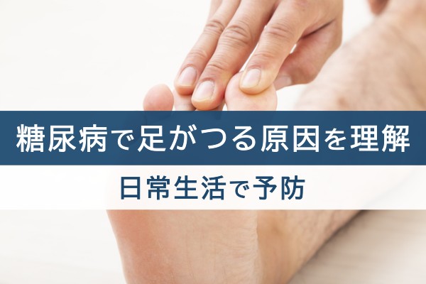 糖尿病で足がつる原因を理解。日常生活で予防