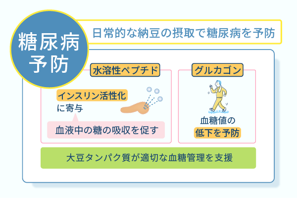 日常的な納豆の摂取で糖尿病を予防