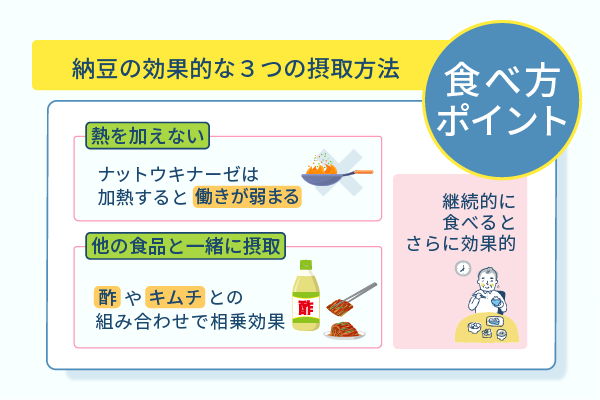 納豆の効果的な3つの摂取方法