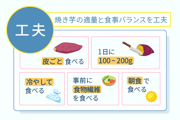 焼き芋の適量と食事のバランスを工夫