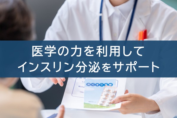 医学の力を利用してインスリン分泌をサポート