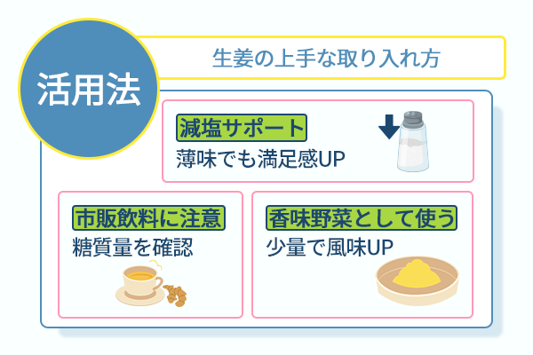 生姜の上手な取り入れ方