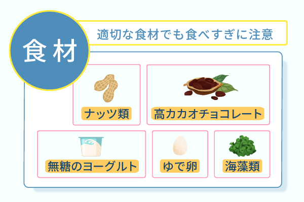 適切な食材でも食べ過ぎに注意