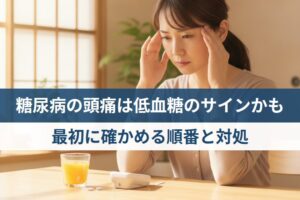糖尿病の頭痛は低血糖のサインでまず血糖値と重なる症状を確かめる