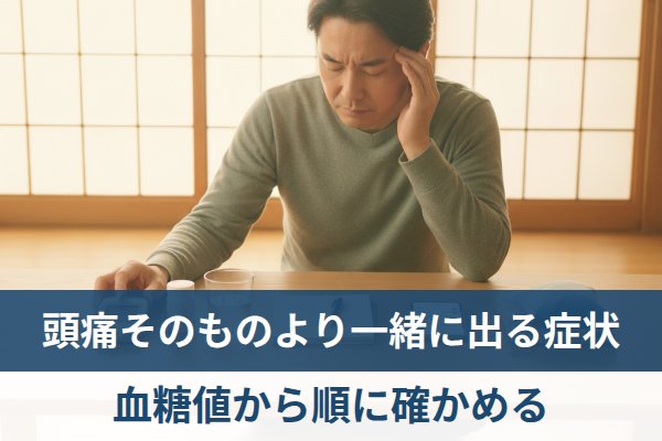 糖尿病の頭痛が出たその場で確かめる5つの順番